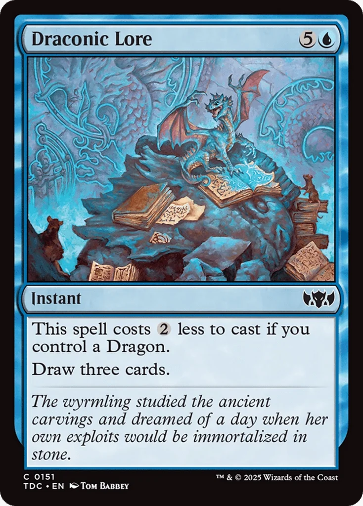 Draconic Lore · Tarkir: Dragonstorm Commander
