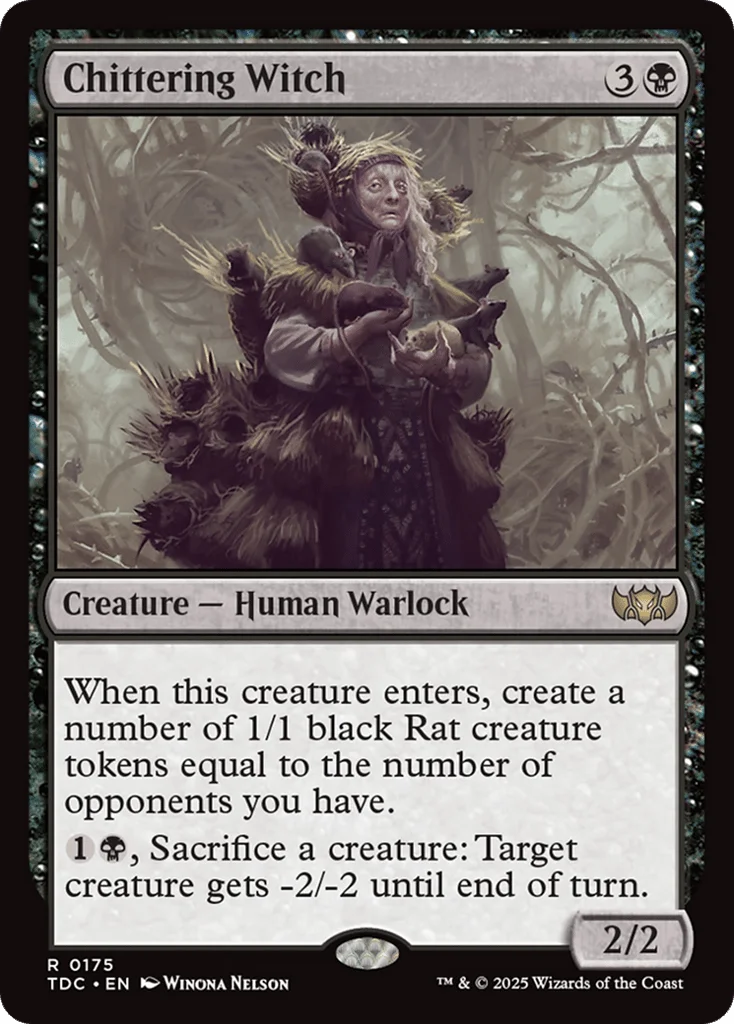 Chittering Witch · Tarkir: Dragonstorm Commander