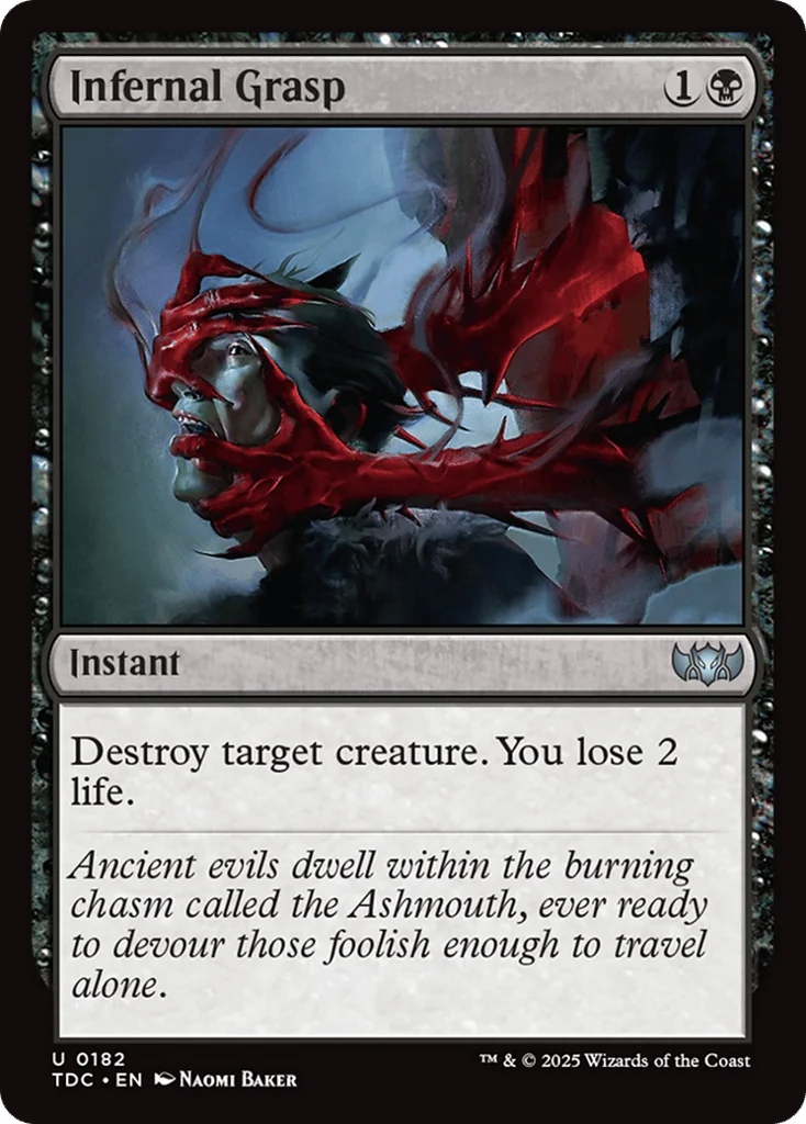 Infernal Grasp · Tarkir: Dragonstorm Commander
