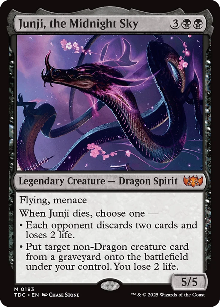 Junji, the Midnight Sky · Tarkir: Dragonstorm Commander