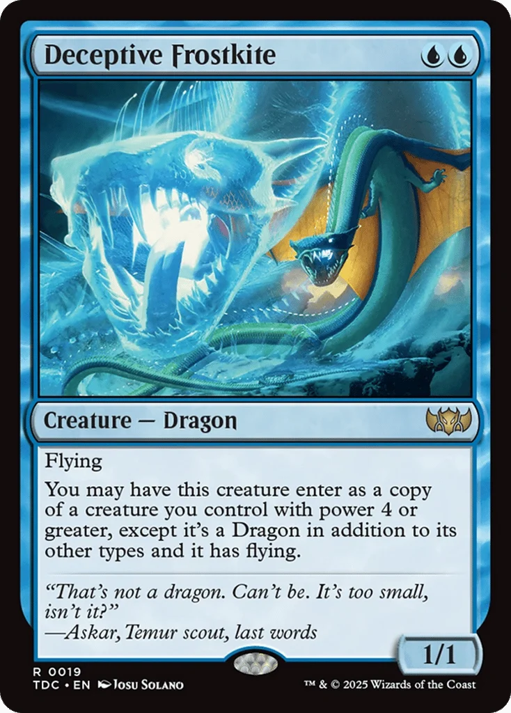 Deceptive Frostkite · Tarkir: Dragonstorm Commander