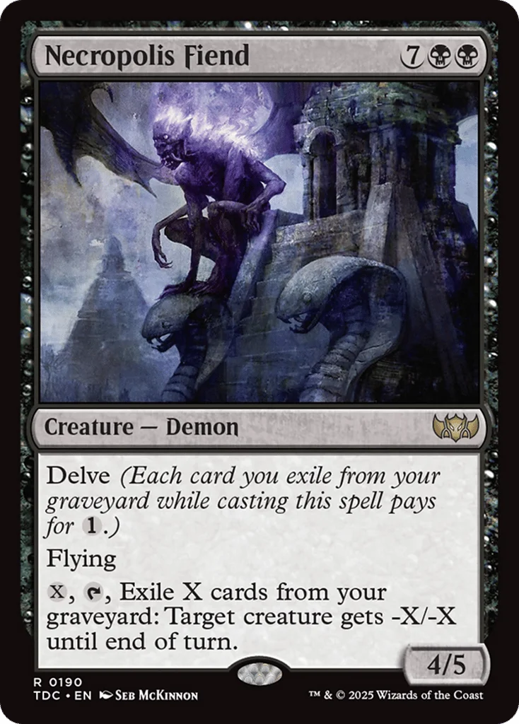 Necropolis Fiend · Tarkir: Dragonstorm Commander