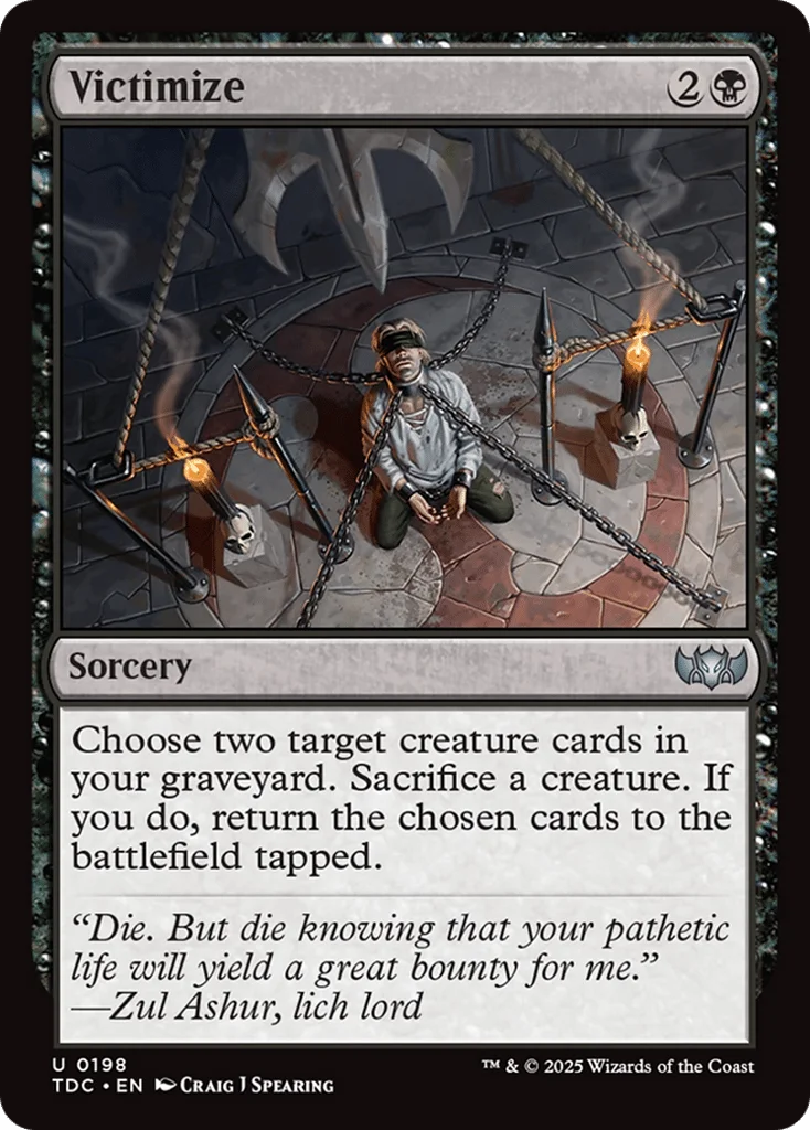 Victimize · Tarkir: Dragonstorm Commander