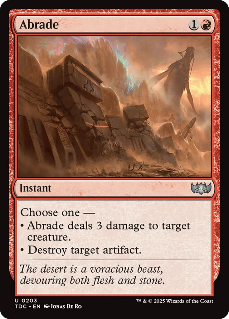 Abrade · Tarkir: Dragonstorm Commander