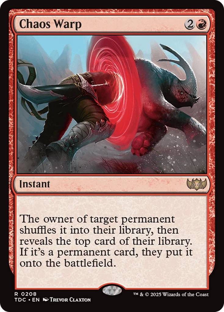 Chaos Warp · Tarkir: Dragonstorm Commander