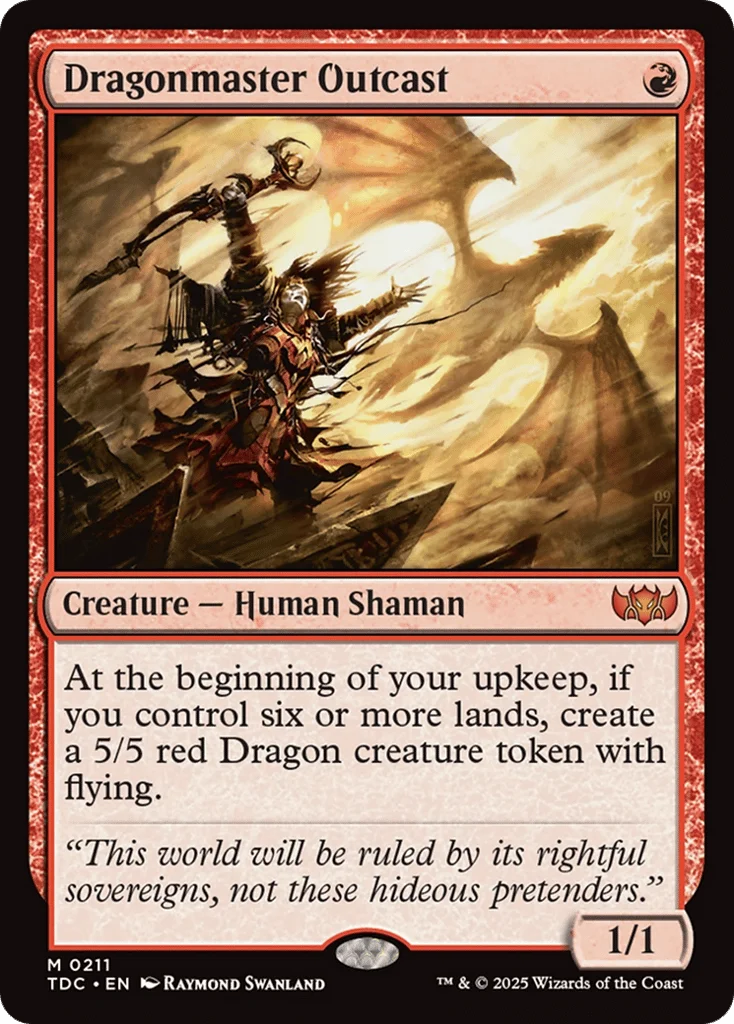 Dragonmaster Outcast · Tarkir: Dragonstorm Commander