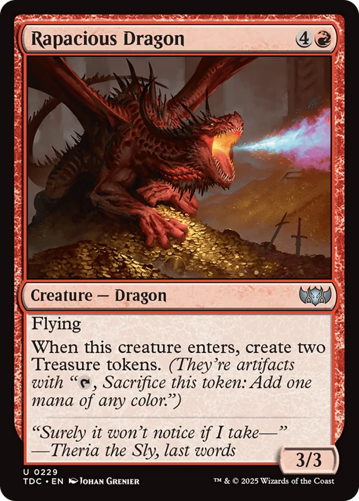 Rapacious Dragon · Tarkir: Dragonstorm Commander