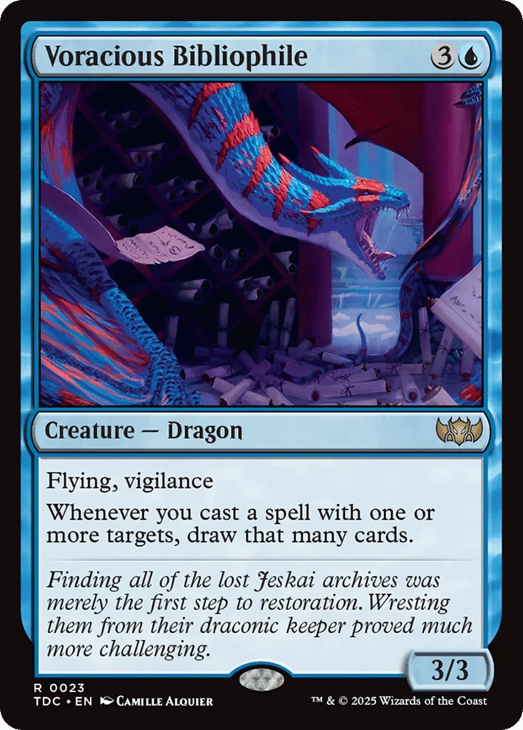 Voracious Bibliophile · Tarkir: Dragonstorm Commander