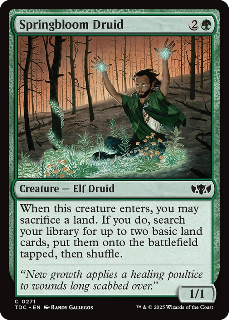 Springbloom Druid · Tarkir: Dragonstorm Commander