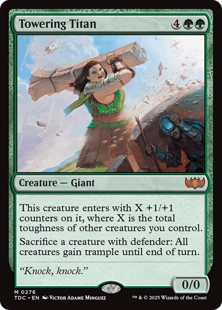 Towering Titan · Tarkir: Dragonstorm Commander