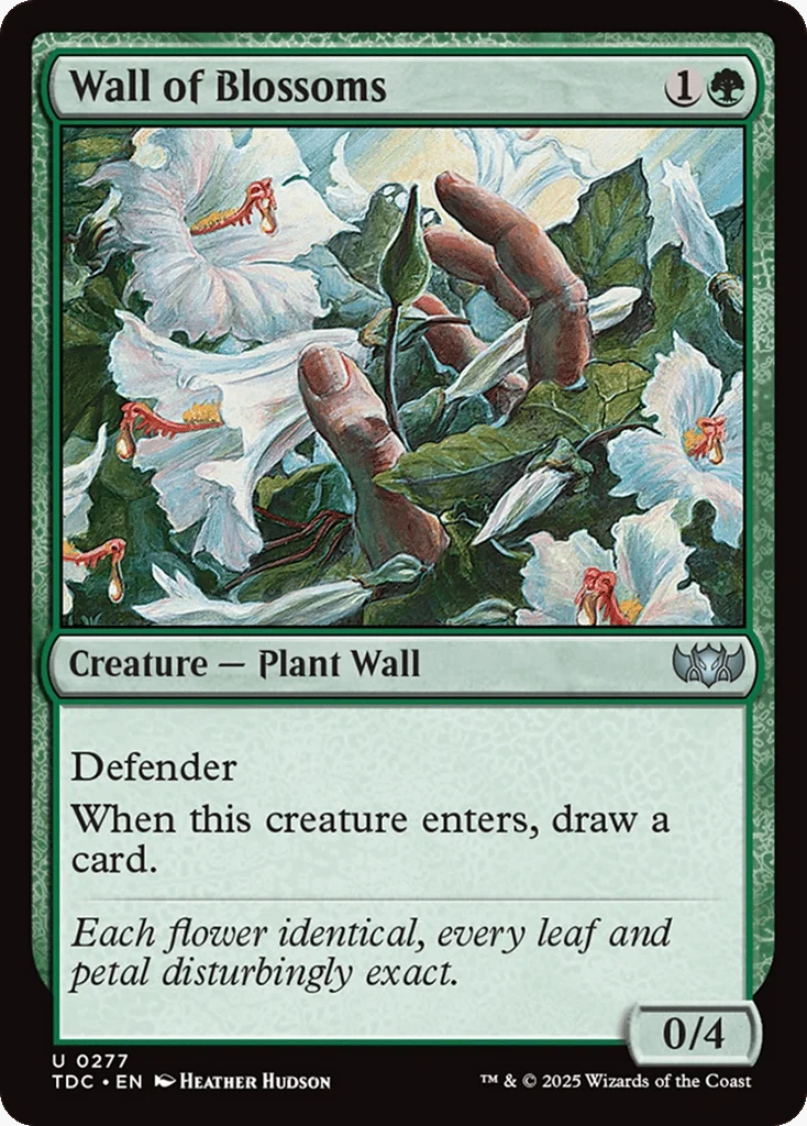 Wall of Blossoms · Tarkir: Dragonstorm Commander