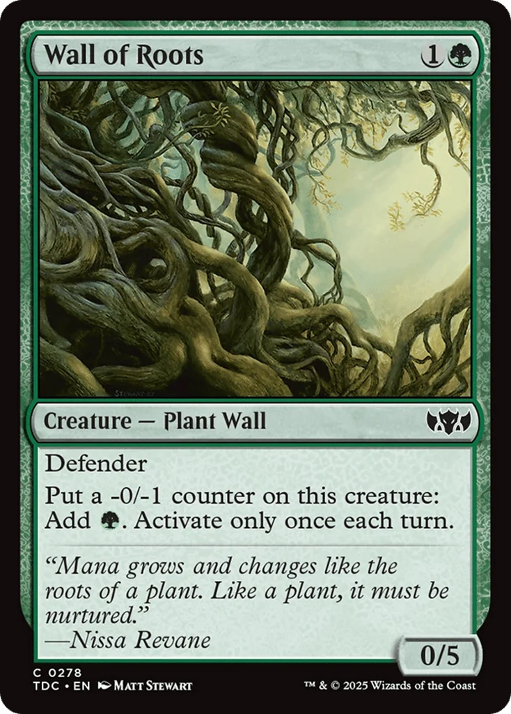 Wall of Roots · Tarkir: Dragonstorm Commander