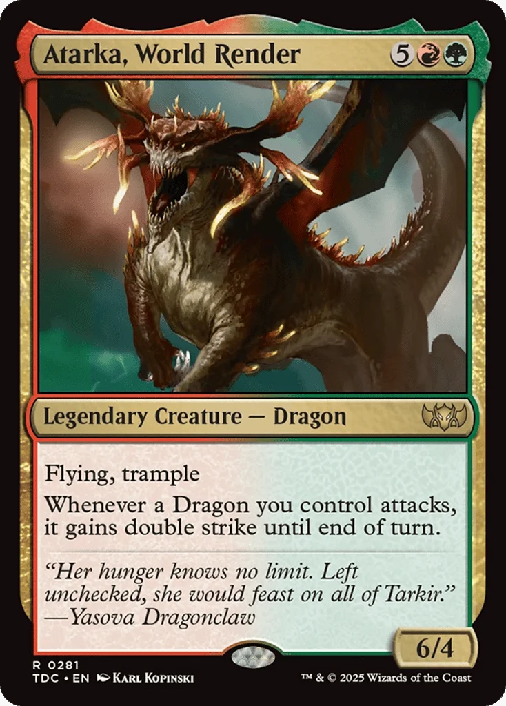 Atarka, World Render · Tarkir: Dragonstorm Commander
