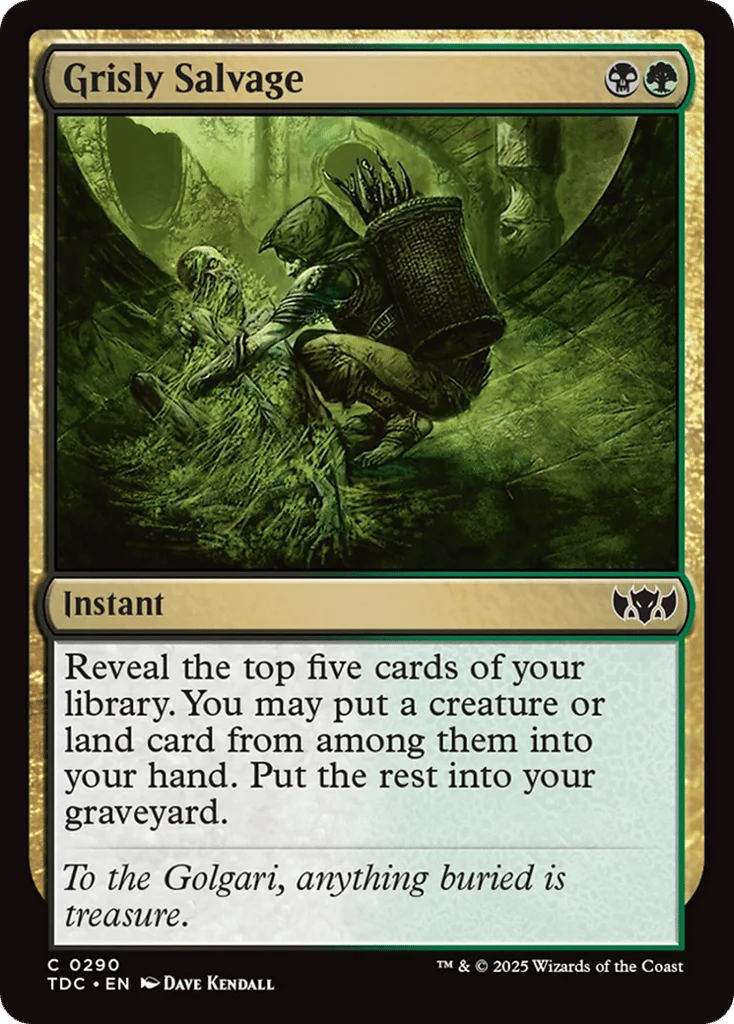 Grisly Salvage · Tarkir: Dragonstorm Commander