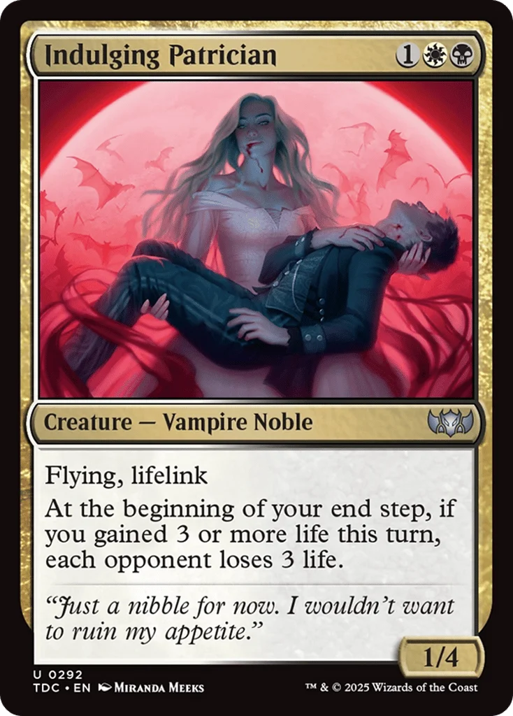 Indulging Patrician · Tarkir: Dragonstorm Commander
