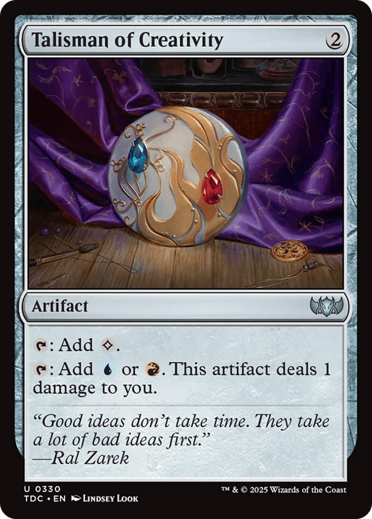 Talisman of Creativity · Tarkir: Dragonstorm Commander