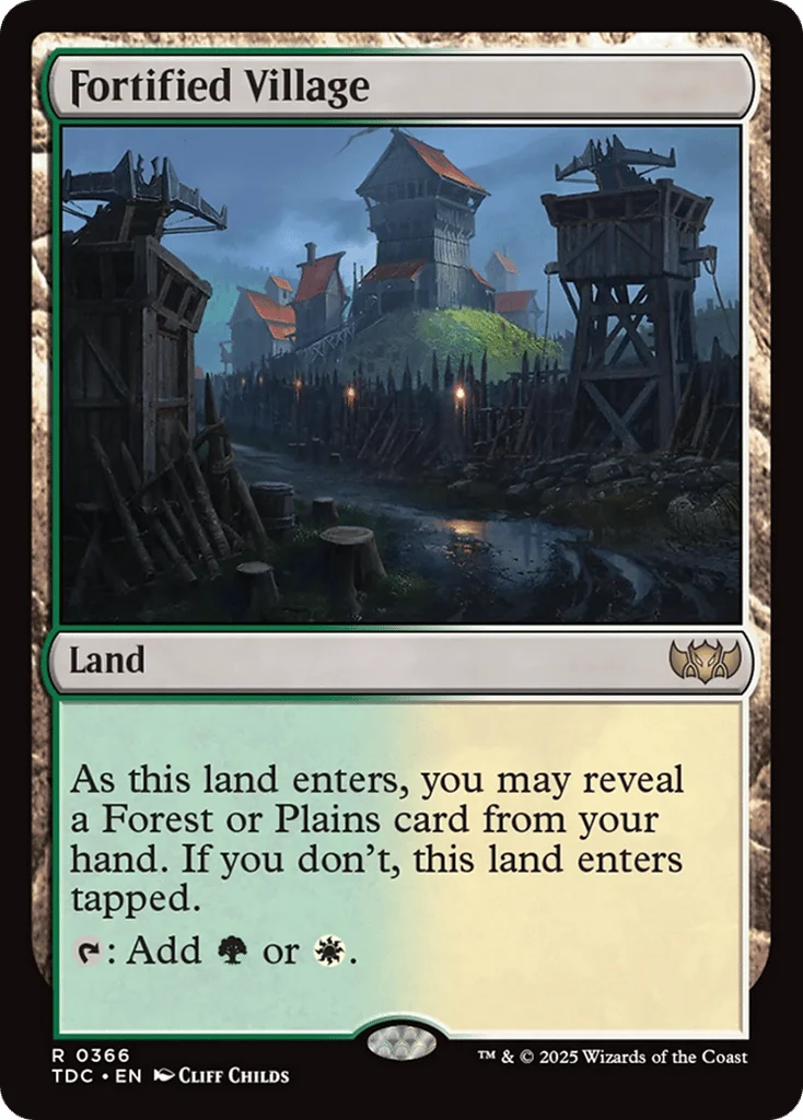 Fortified Village · Tarkir: Dragonstorm Commander