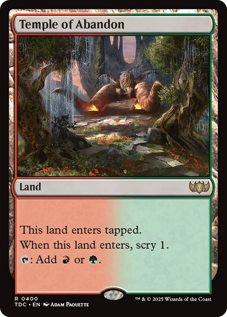 Temple of Abandon · Tarkir: Dragonstorm Commander