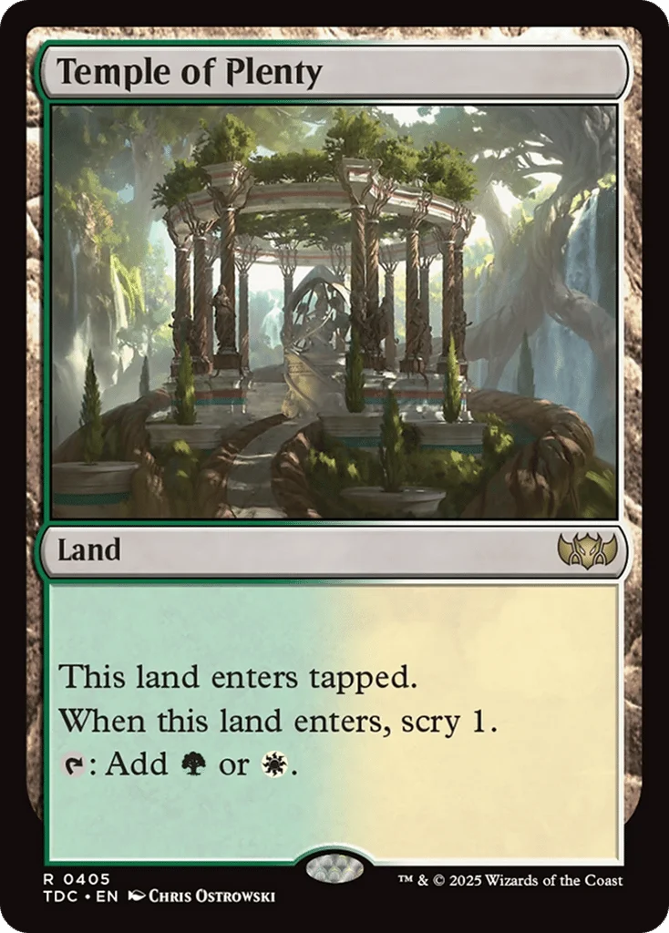 Temple of Plenty · Tarkir: Dragonstorm Commander