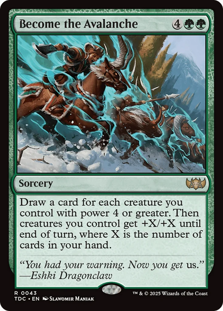 Become the Avalanche · Tarkir: Dragonstorm Commander