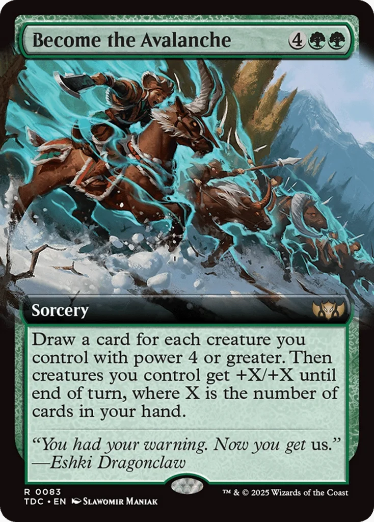 Become the Avalanche · Tarkir: Dragonstorm Commander