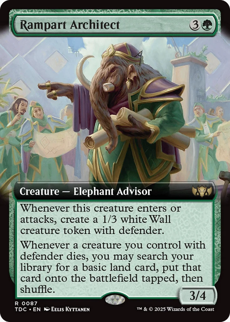 Rampart Architect · Tarkir: Dragonstorm Commander