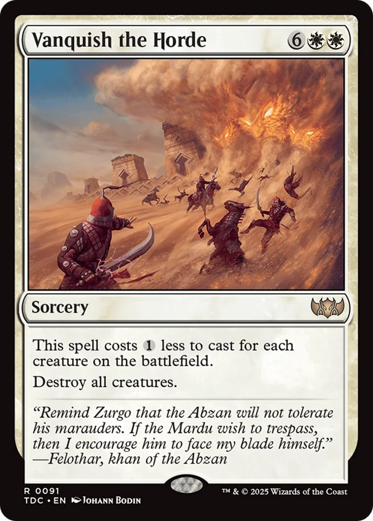 Vanquish the Horde · Tarkir: Dragonstorm Commander