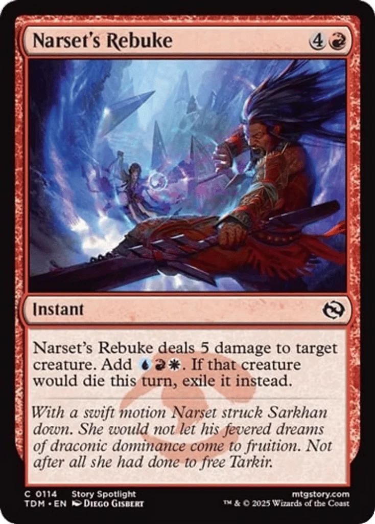 Narset's Rebuke · Tarkir: Dragonstorm