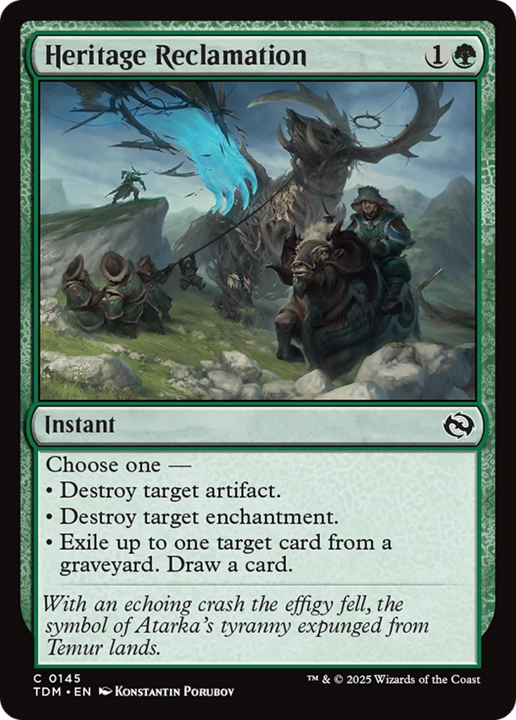 Heritage Reclamation · Tarkir: Dragonstorm