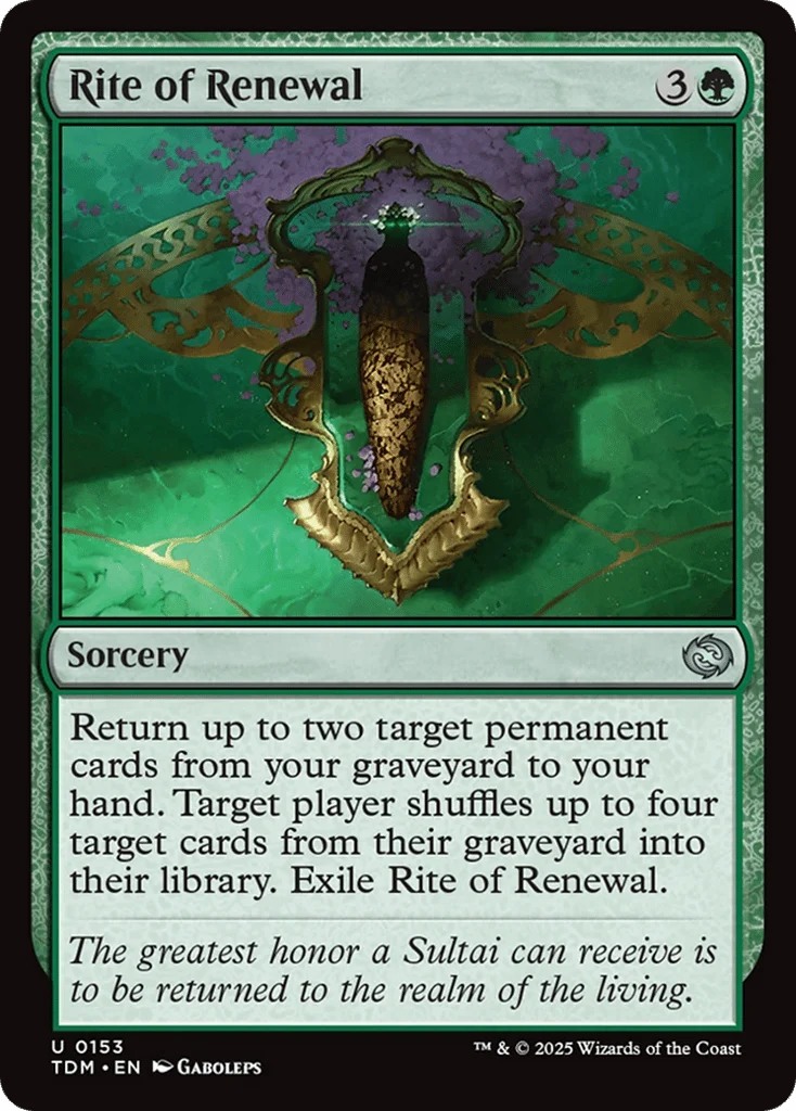 Rite of Renewal · Tarkir: Dragonstorm