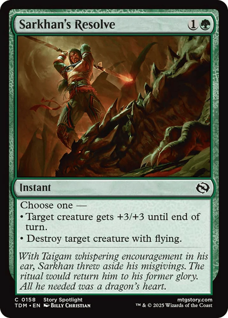 Sarkhan's Resolve · Tarkir: Dragonstorm