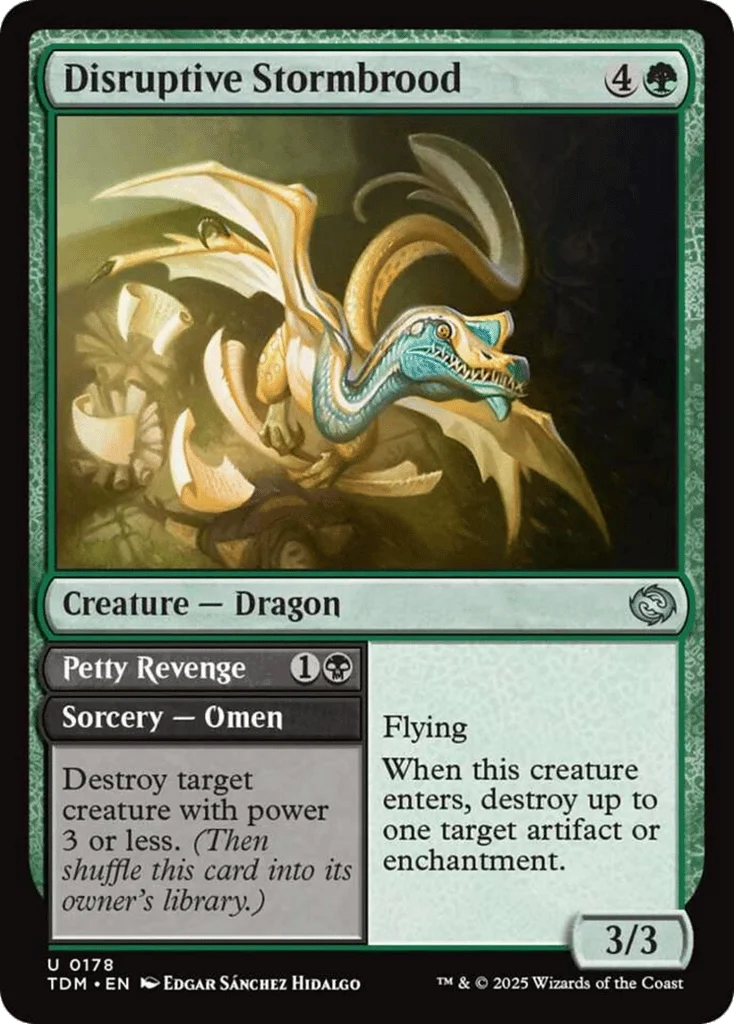 Disruptive Stormbrood // Petty Revenge · Tarkir: Dragonstorm