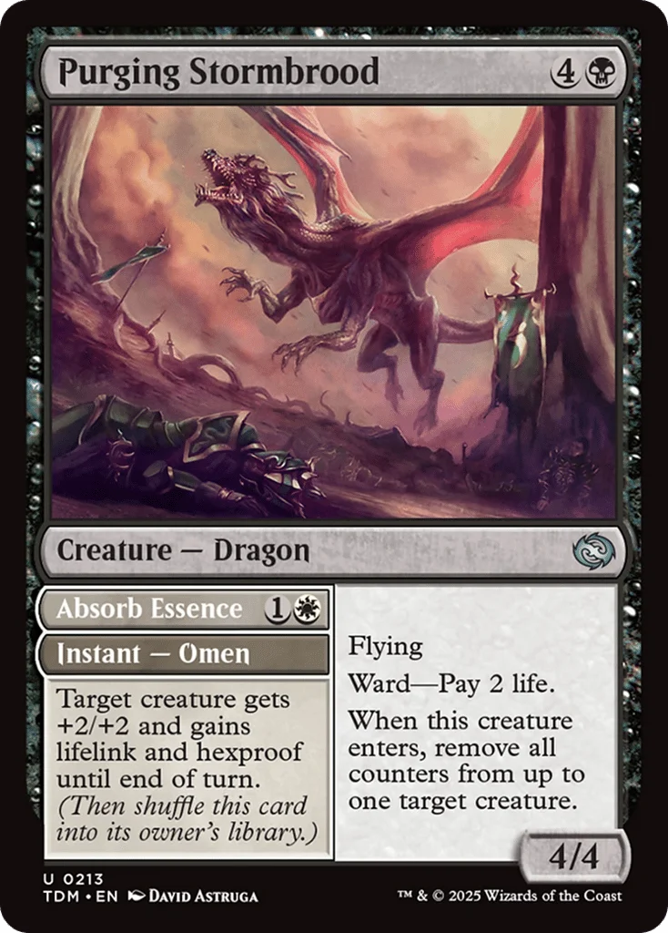 Purging Stormbrood // Absorb Essence · Tarkir: Dragonstorm