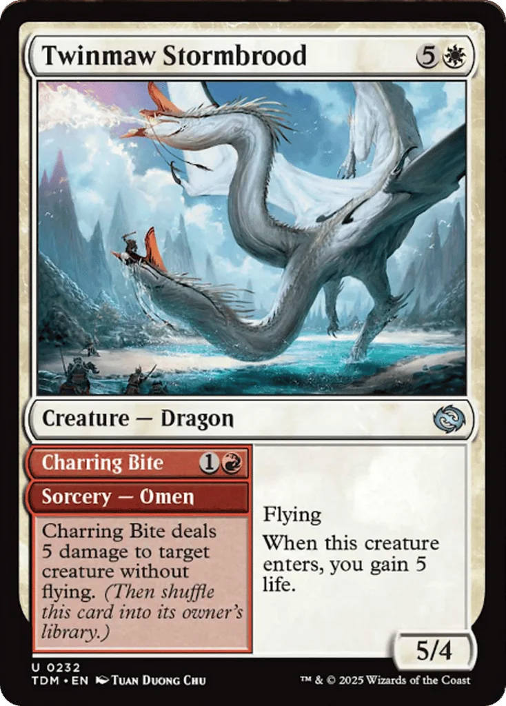 Twinmaw Stormbrood // Charring Bite · Tarkir: Dragonstorm