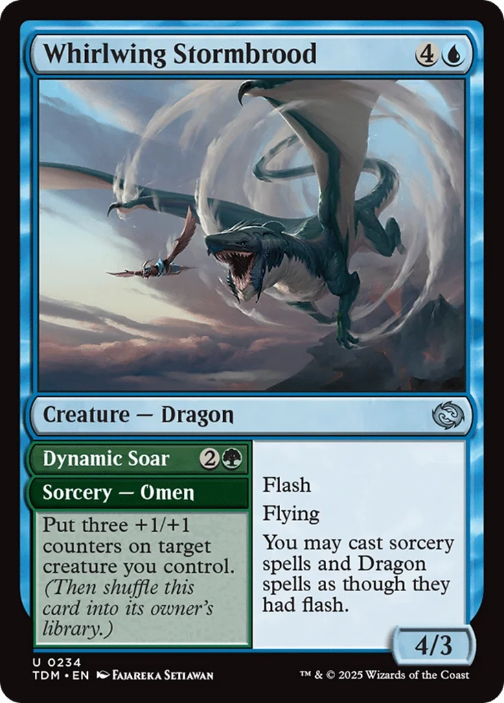 Whirlwing Stormbrood // Dynamic Soar · Tarkir: Dragonstorm
