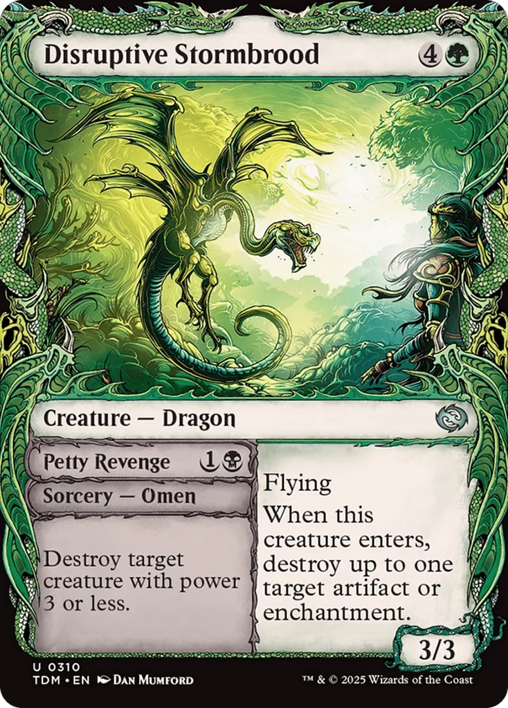 Disruptive Stormbrood // Petty Revenge · Tarkir: Dragonstorm