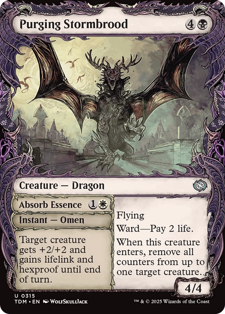 Purging Stormbrood // Absorb Essence · Tarkir: Dragonstorm