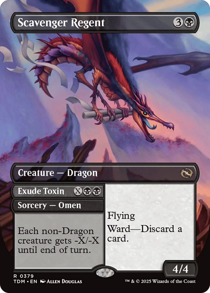 Scavenger Regent // Exude Toxin // Scavenger Regent · Tarkir: Dragonstorm