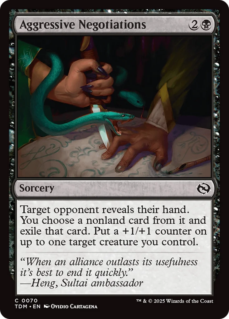Aggressive Negotiations · Tarkir: Dragonstorm