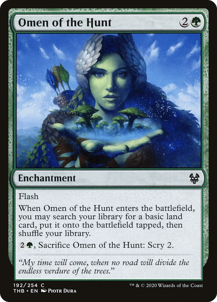 Omen of the Hunt · Theros Beyond Death