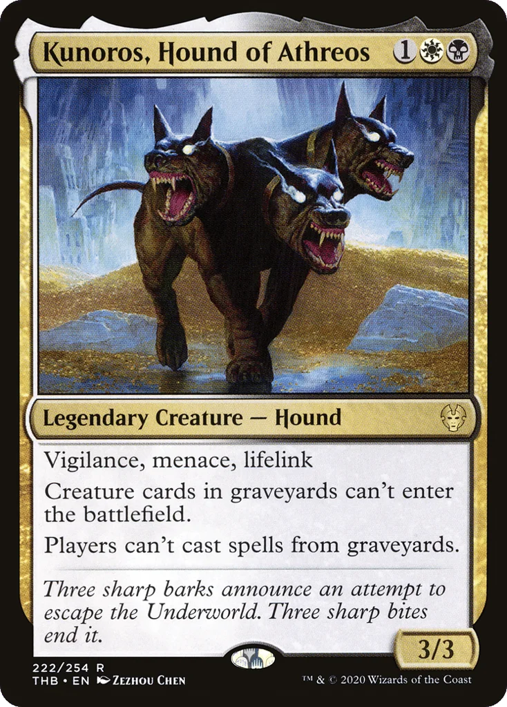 Kunoros, Hound of Athreos · Theros Beyond Death
