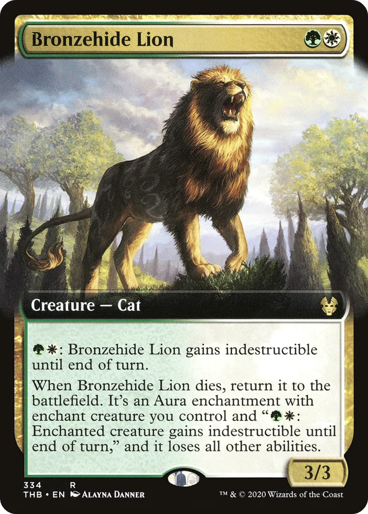 Bronzehide Lion · Theros Beyond Death
