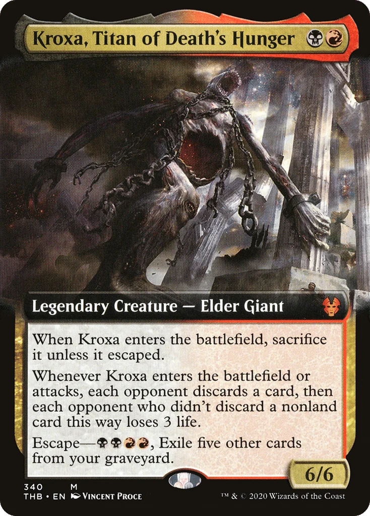Kroxa, Titan of Death's Hunger · Theros Beyond Death