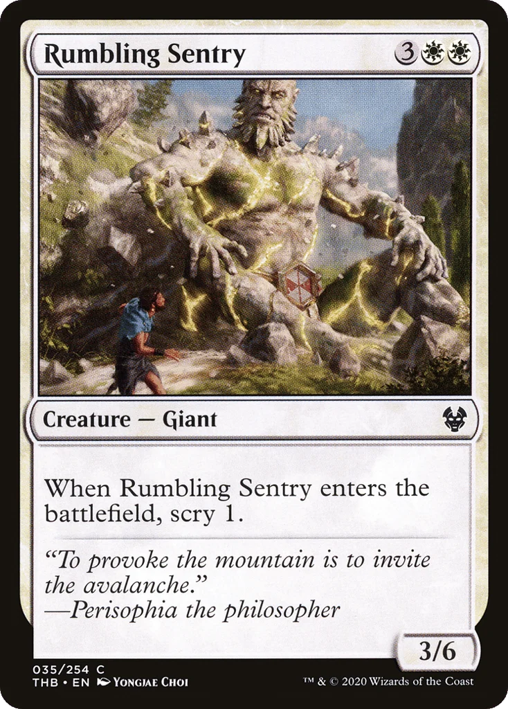 Rumbling Sentry · Theros Beyond Death