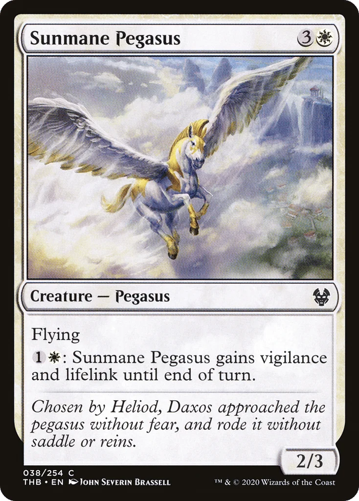Sunmane Pegasus · Theros Beyond Death