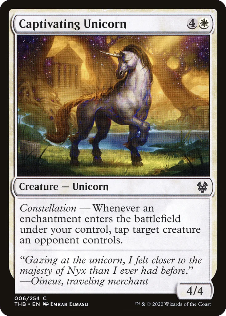 Captivating Unicorn · Theros Beyond Death