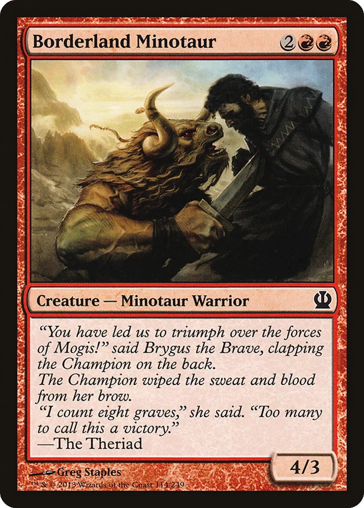 Borderland Minotaur · Theros