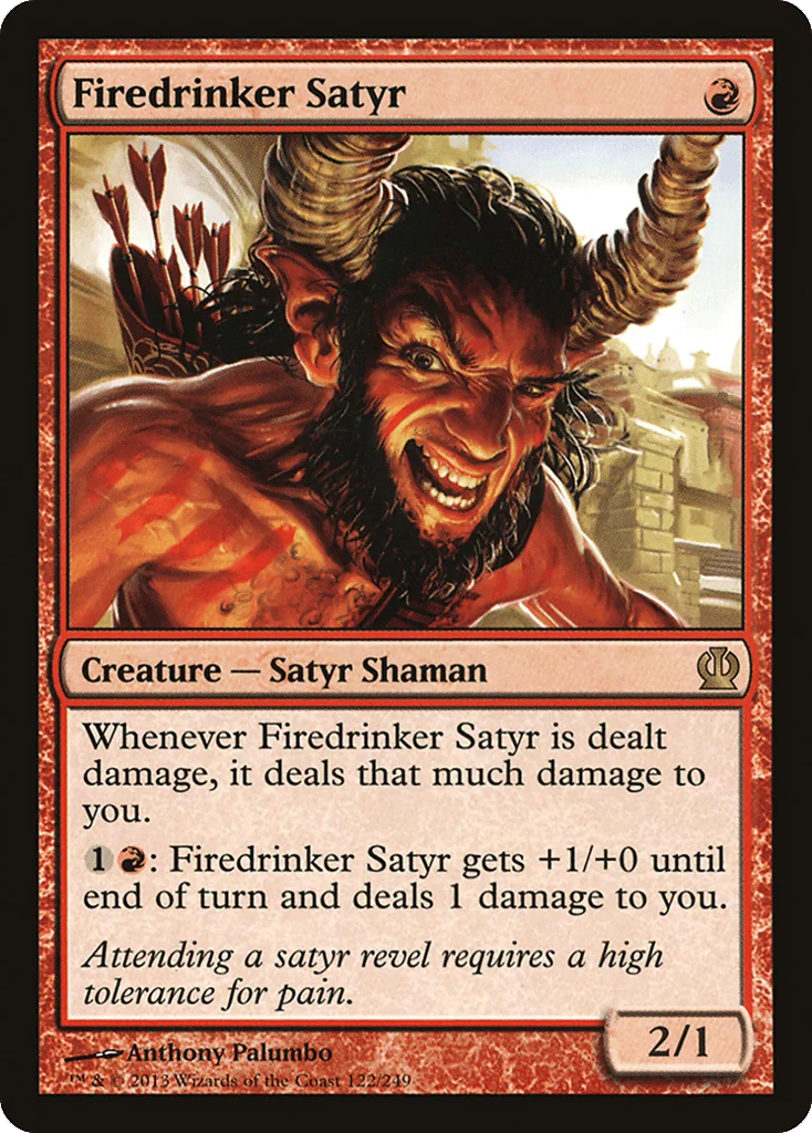 Firedrinker Satyr · Theros