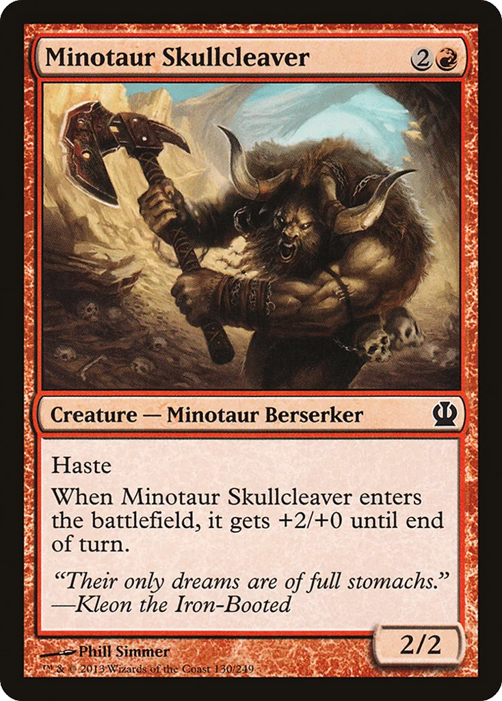 Minotaur Skullcleaver · Theros