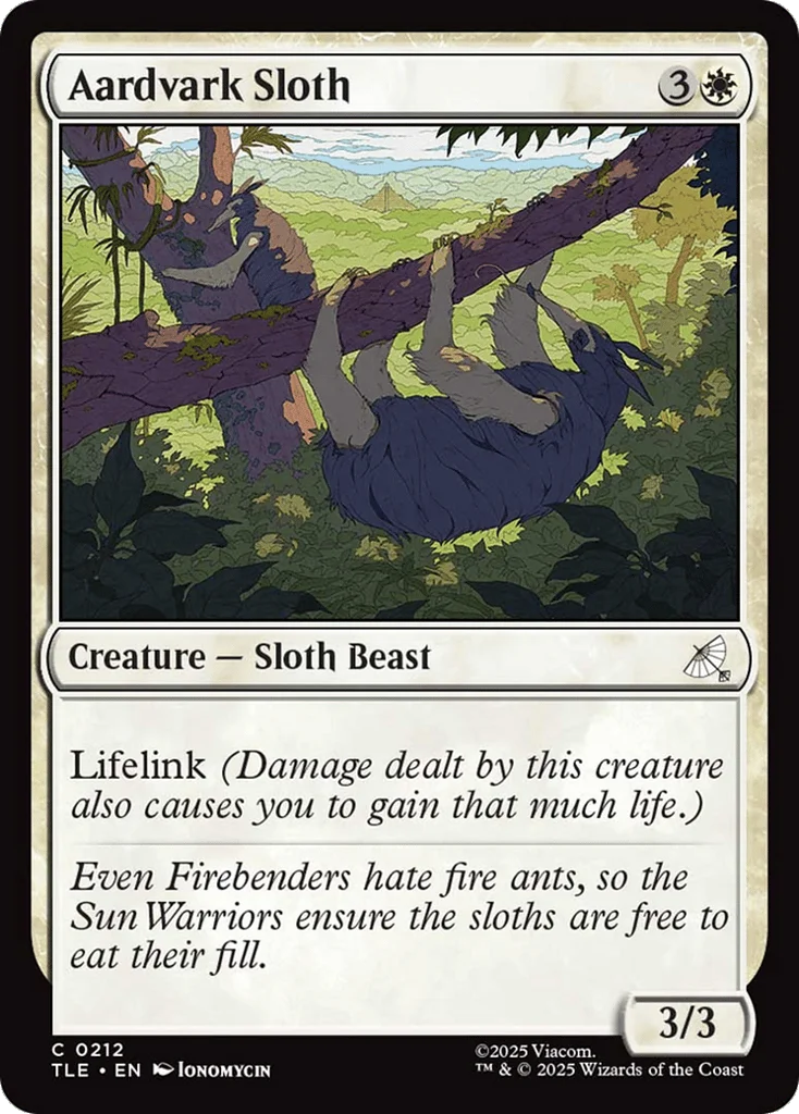 Aardvark Sloth · Avatar: The Last Airbender Eternal